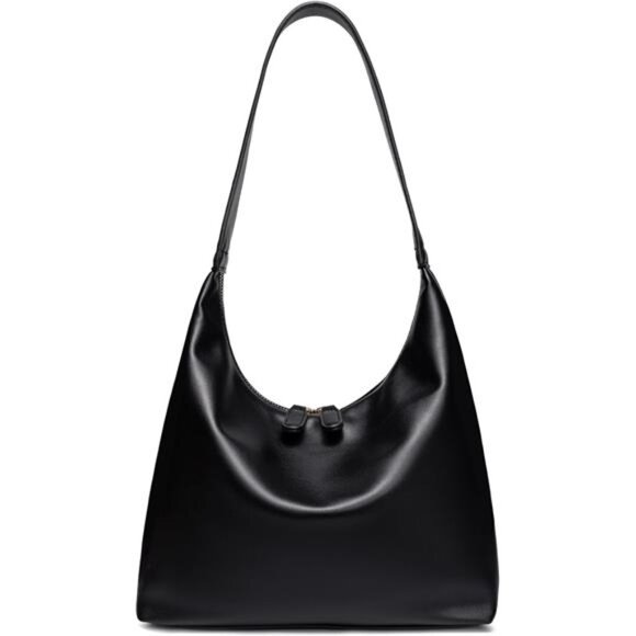 Vegan Leather Hobo Bags for Women Black - Picture 1 of 6